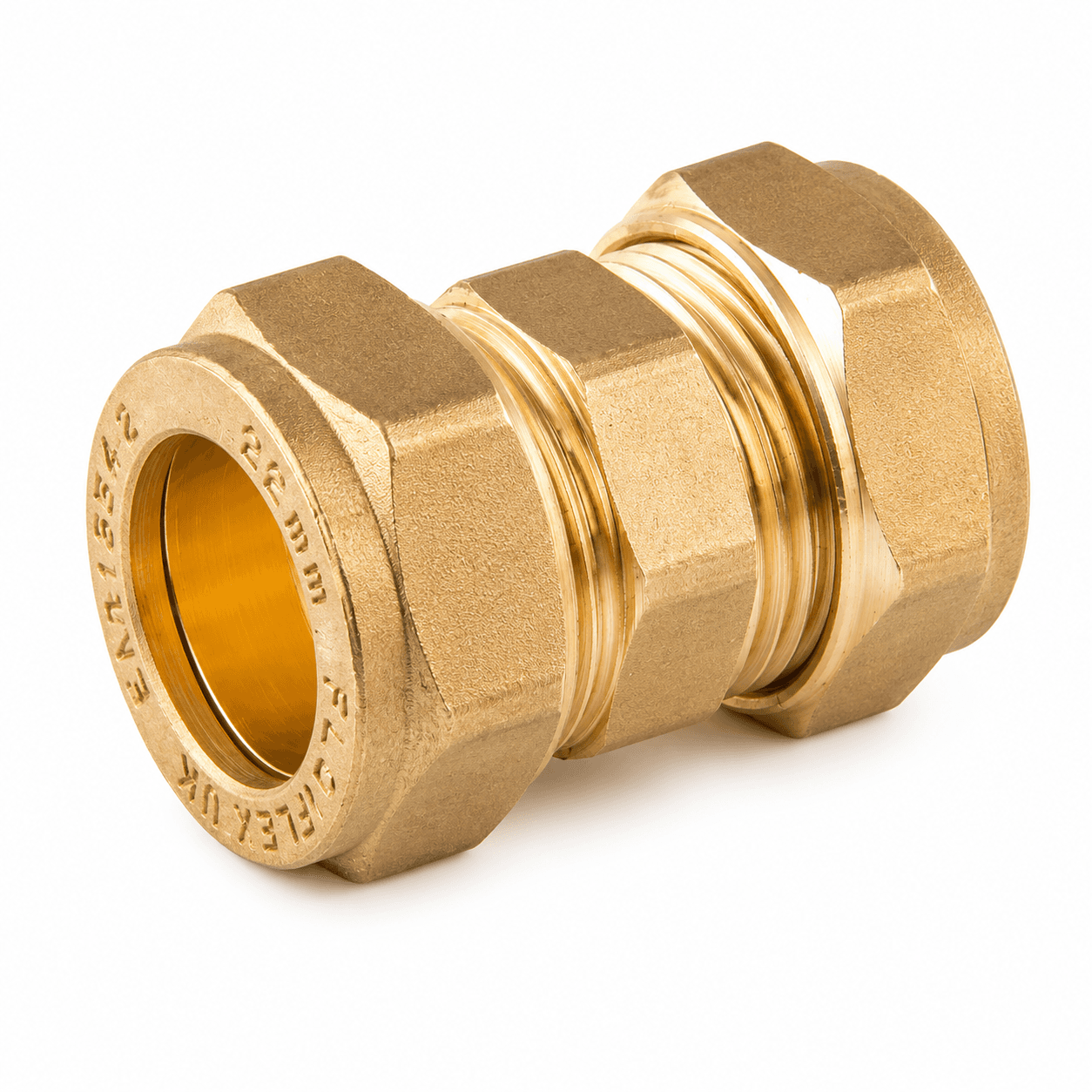Brass Compression Straight Coupling