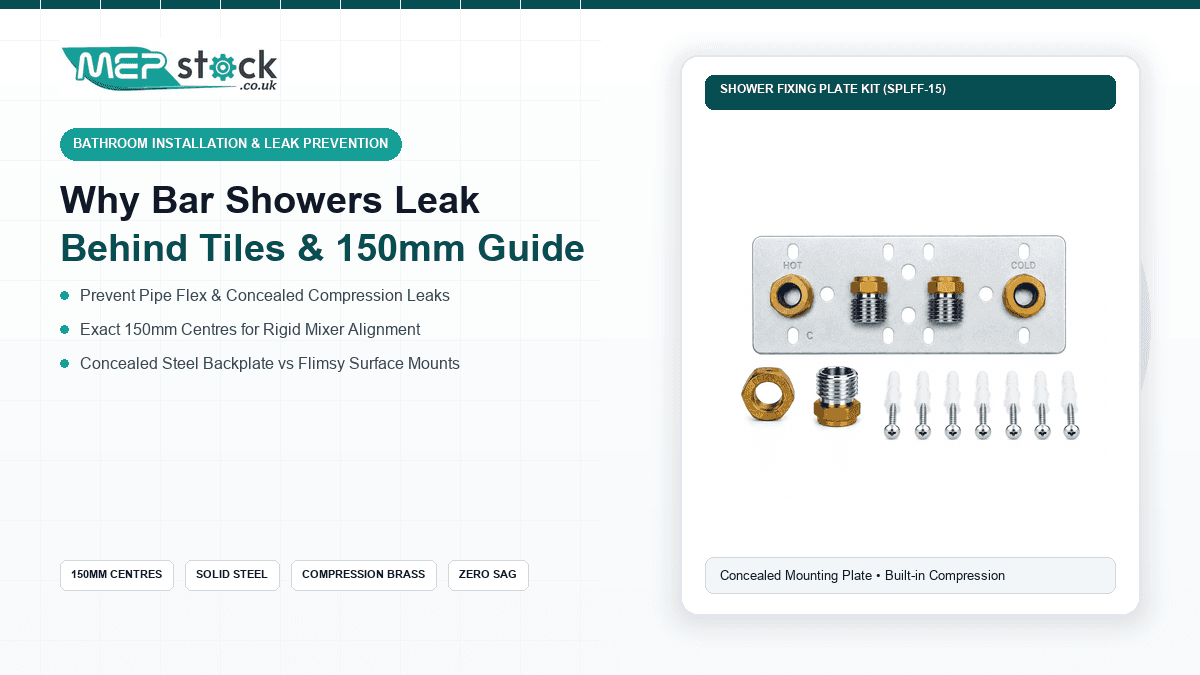 Why Bar Showers Leak Behind the Tiles: Common Mounting Mistakes & 150mm Pipe Alignment
