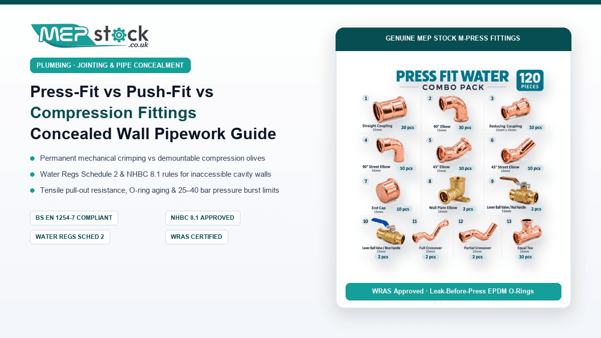 Press-Fit vs Push-Fit vs Compression: Which Is Best for Hidden Walls?