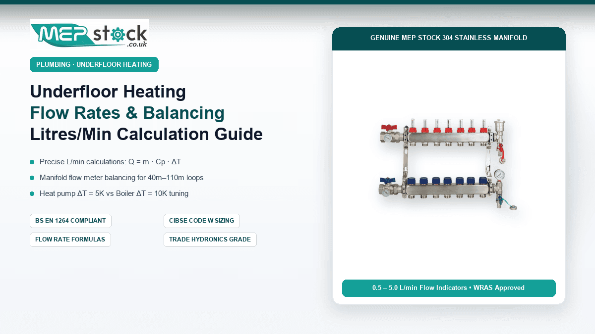 Underfloor Heating Flow Rates & Balancing: Litres/Min Calculation Guide
