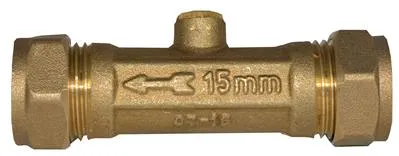 DZR Brass Double Check Valve - Compression