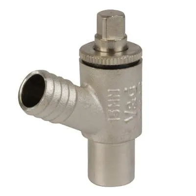 15mm Type A Chrome Drain Off Cock Brass Drain Valve