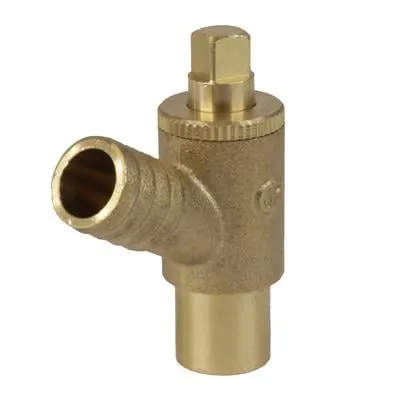 15mm DZR Drain Off Cock Type A Brass Drain Valve