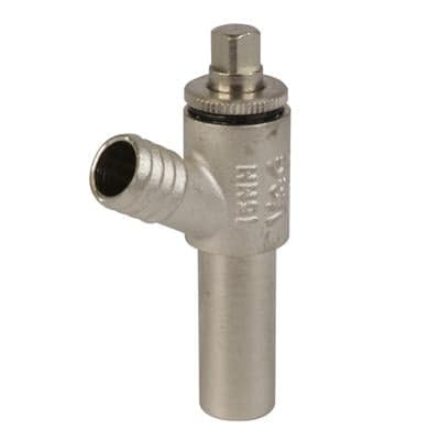 15mm Chrome Extended Tail Drain Off Cock Type A Drain Valve