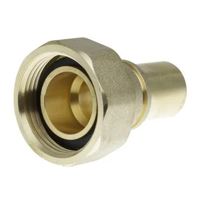 1" x 22mm Brass Gas Meter Union & Washer with Groove