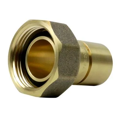 1" x 22mm ID/28mm OD Grooved Brass Gas Meter Union & Washer