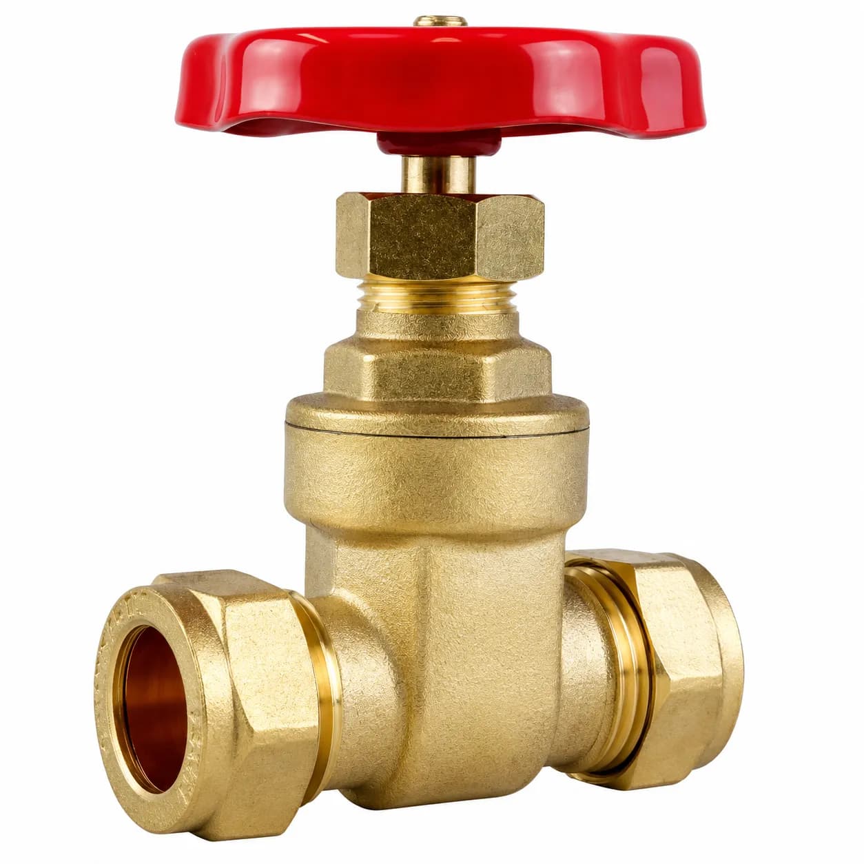 BS Brass Gate Valve Compression Isolation Valve