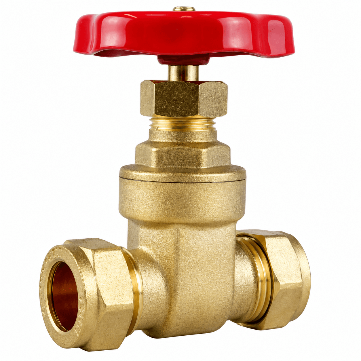 BS Brass Gate Valve Compression Isolation Valve