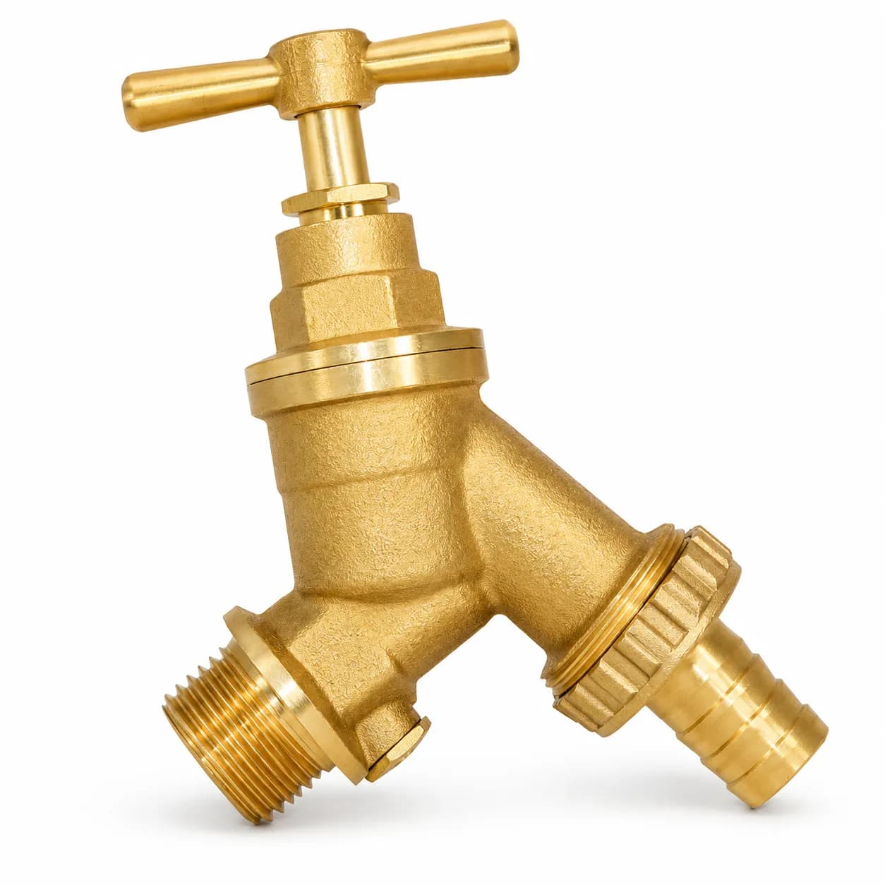 Brass Hose Union Bib Tap with Check Valve Garden Tap
