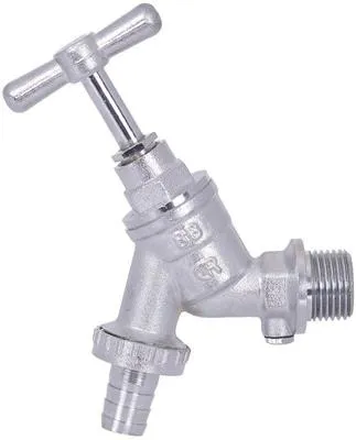 1/2" Chrome Hose Union Bib Tap with Check Valve Garden Tap