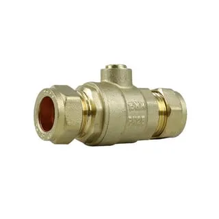 15mm Heavy Pattern Brass Isolating Valve Full Bore