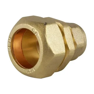 MDPE to Copper Coupler Brass Poly Pipe Compression Fitting