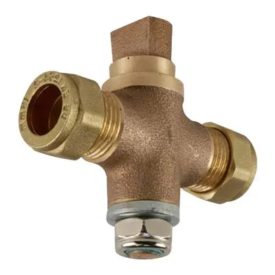 15mm Brass Sludge Cock Compression Drain Valve