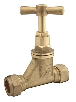DZR Brass Compression Stop Tap British Standard WRAS Approved Water Isolation Valve