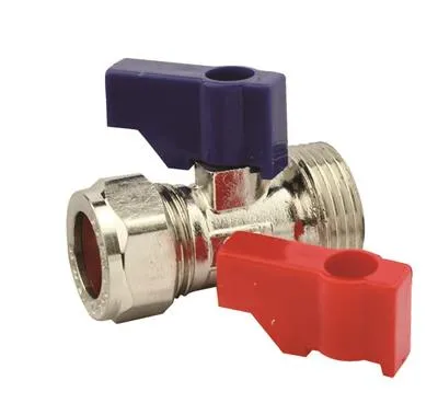 15mm x 3/4" Straight Washing Machine Valve Chrome