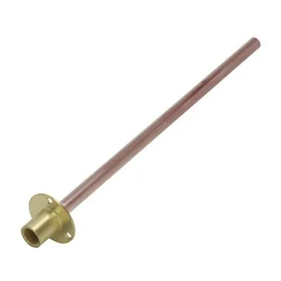 15mm x 1/2" Wall Plate & Copper Tube Brass Fitting