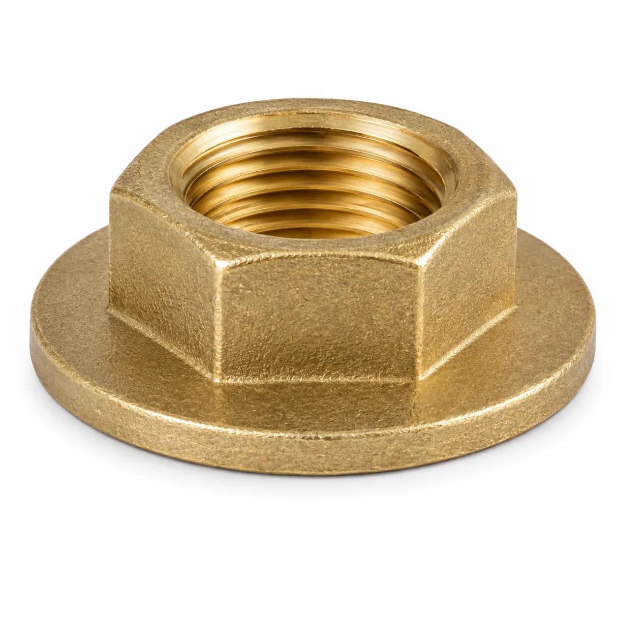 BSP Flanged Threaded Brass Backnut - WRAS Approved