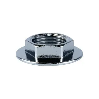 1/2" BSP Chrome Brass Flanged Backnut Threaded Fitting