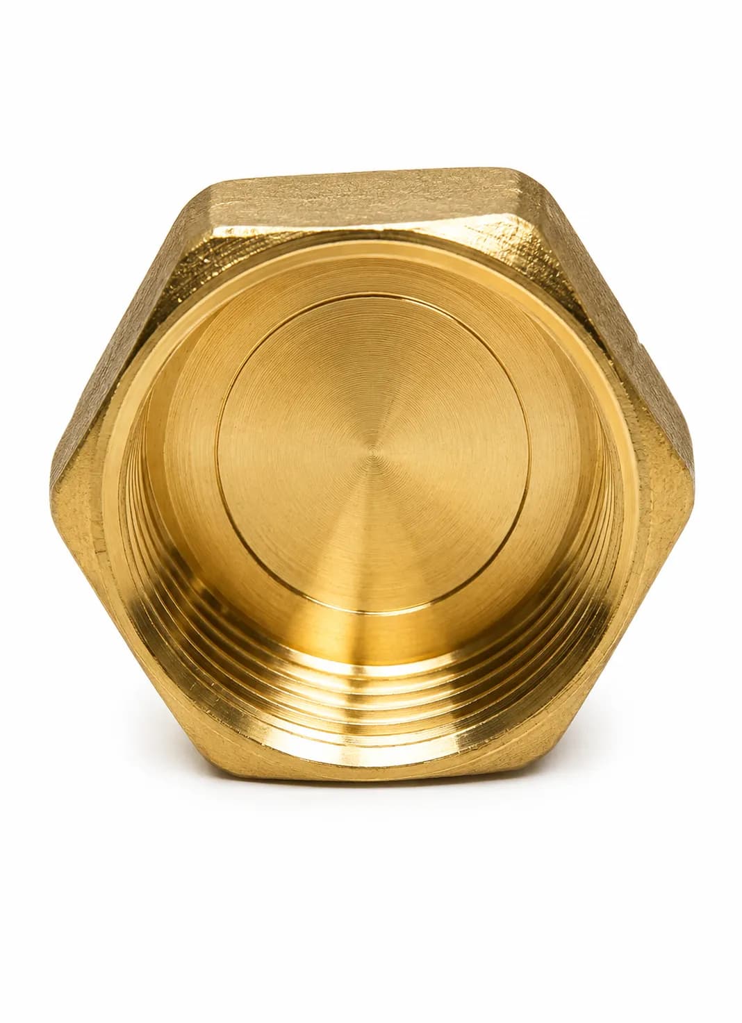 Brass Threaded Blanking Cap - 3/8" & 1/2"