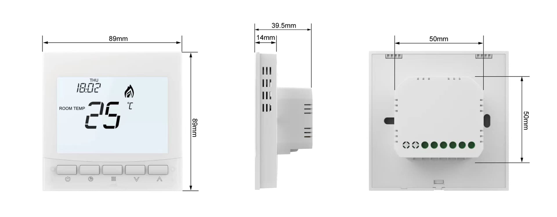 Digital Thermostat for Water Underfloor Heating