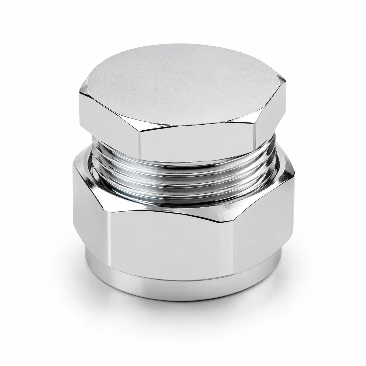 Chrome Compression Stop End WRAS Approved End Cap Plumbing Fitting