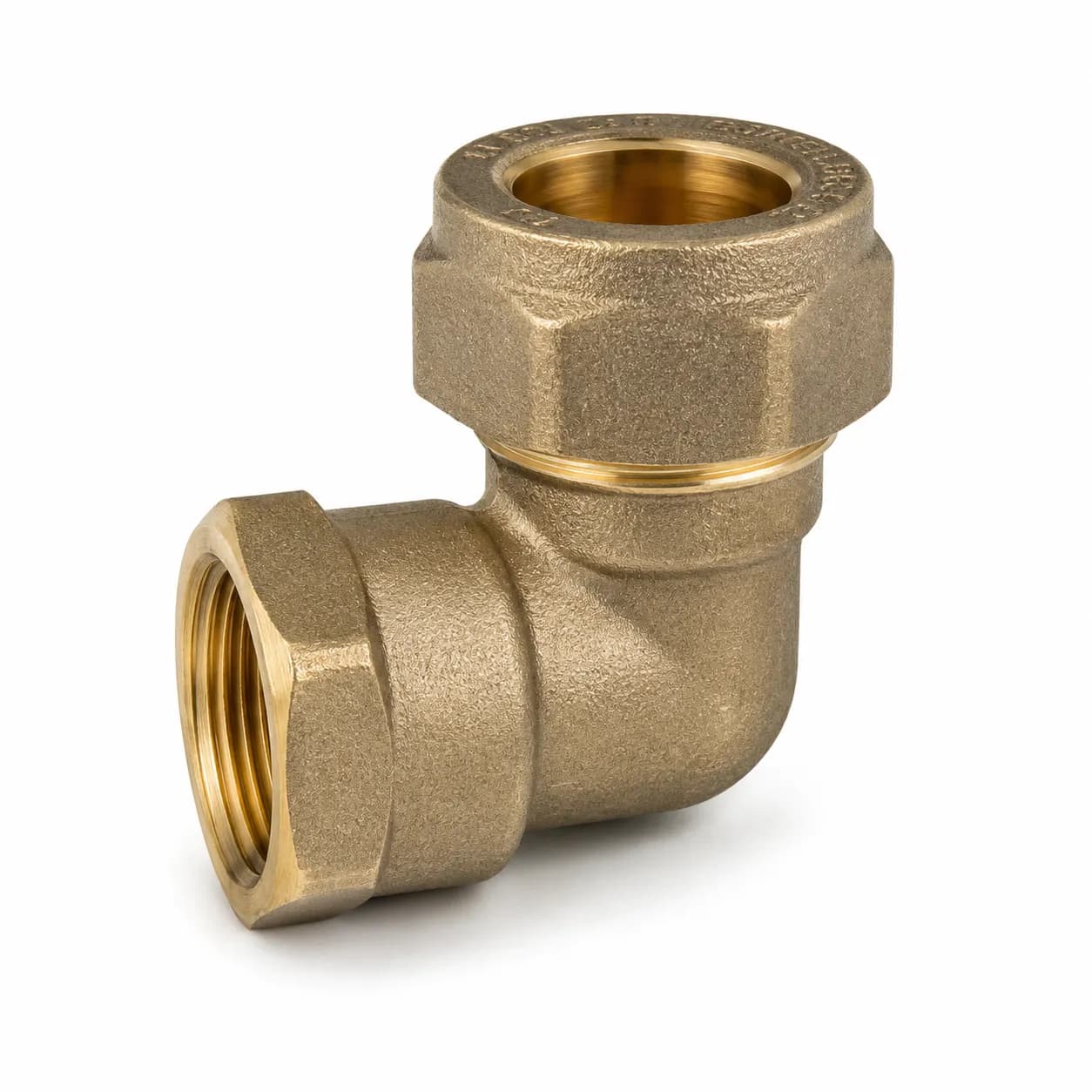 Brass Compression Female Iron Elbow 90 Degree Fitting