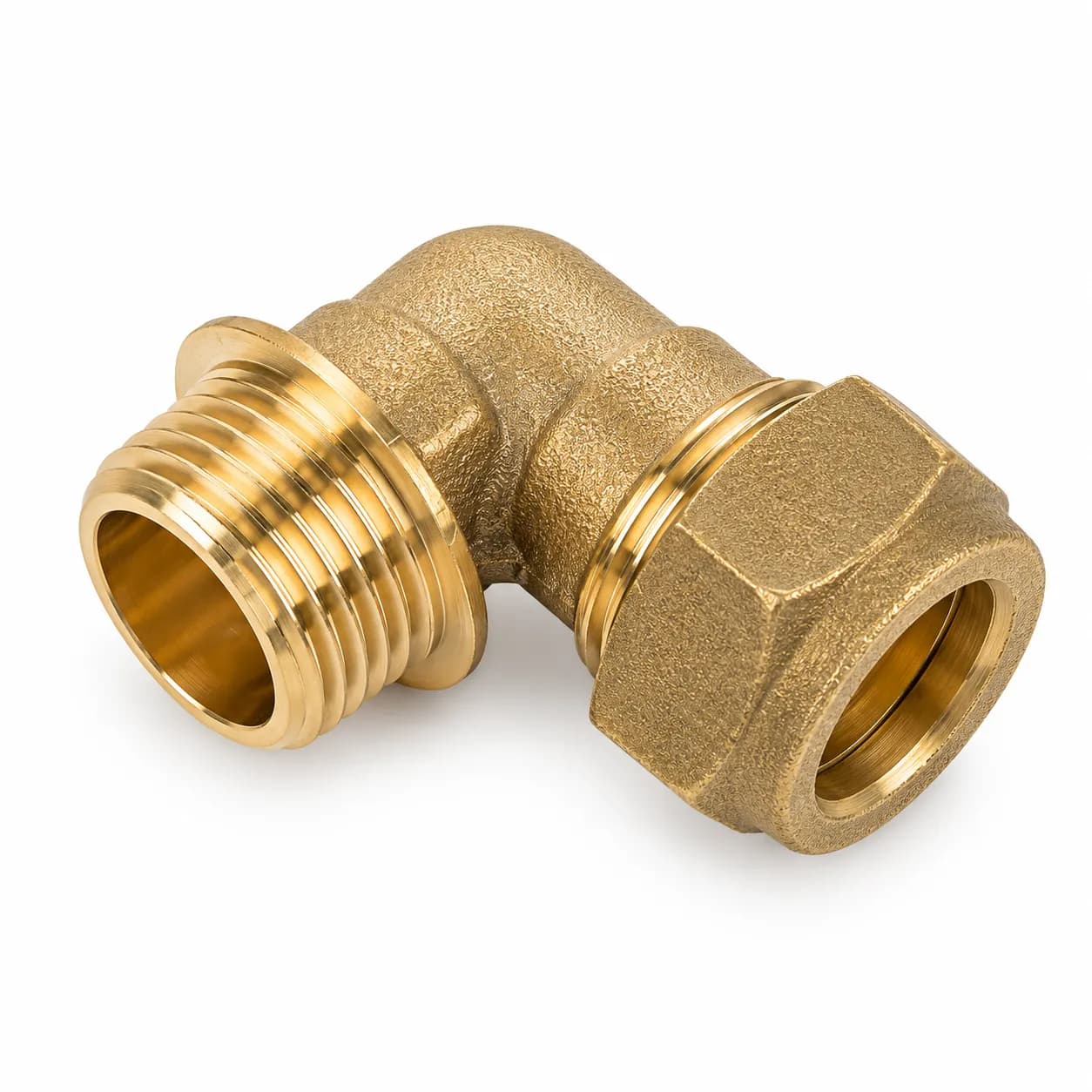 Brass Compression Male Iron Elbow 90 Degree Fitting