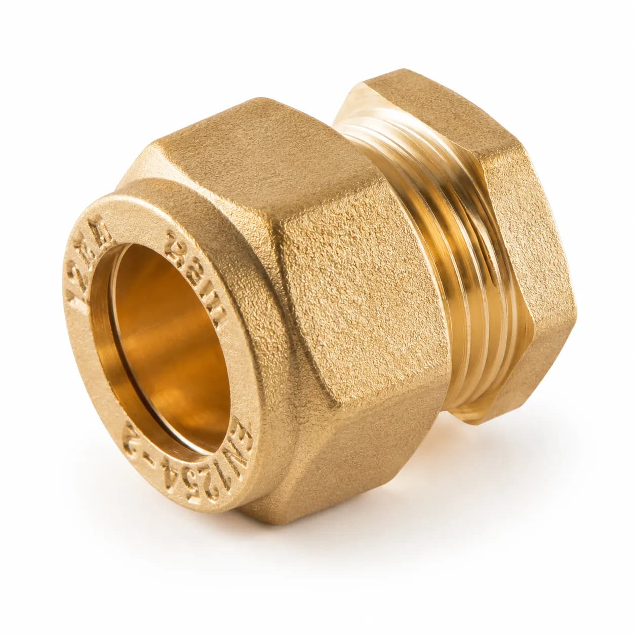 Brass Compression Stop End Pipe Fitting