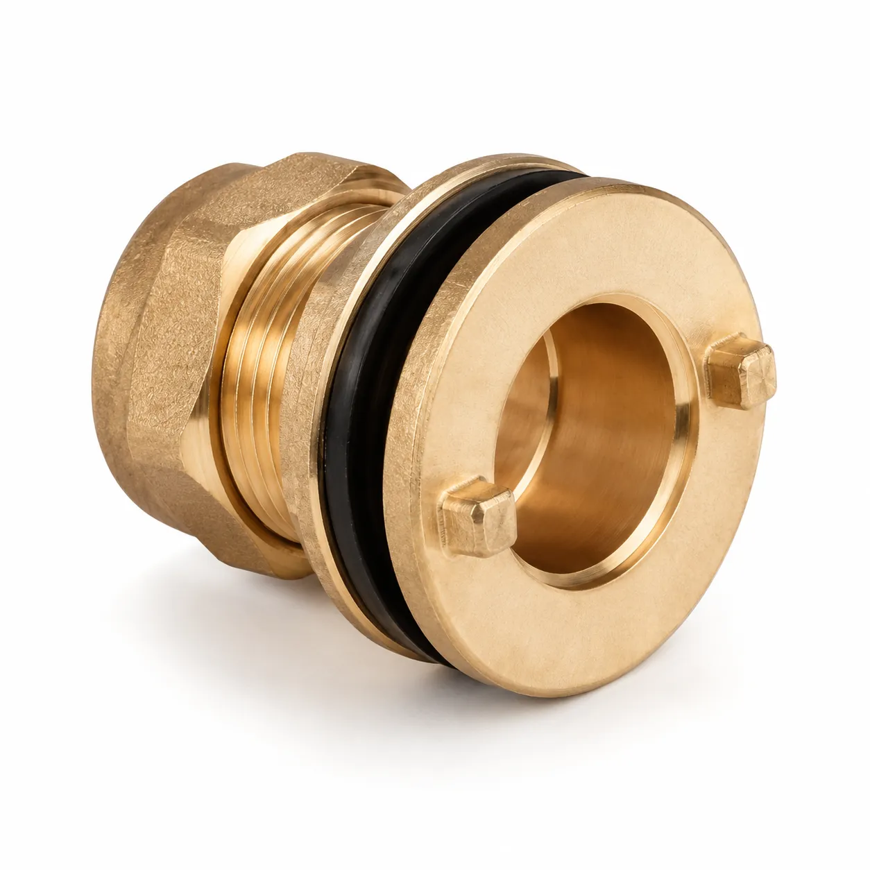 Brass Compression Tank Connector Fitting