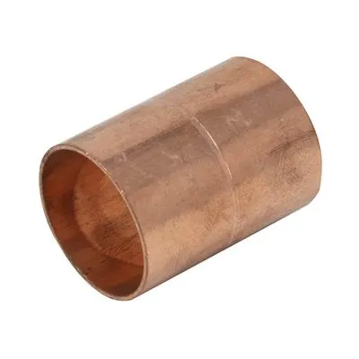 Copper Endfeed Straight Coupling WRAS Approved Pipe Fitting