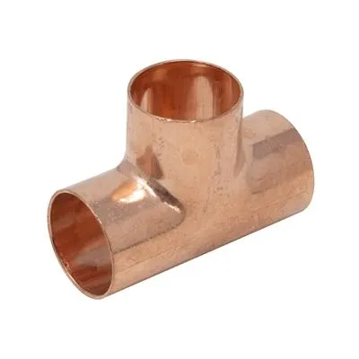 Copper Endfeed Equal Tee WRAS Approved Pipe Fitting