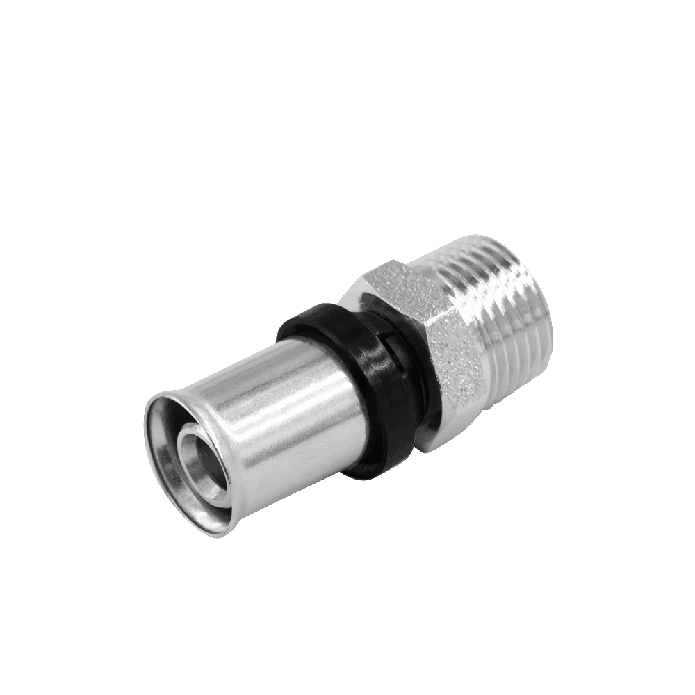MLCP Press Fit Male Straight Connector