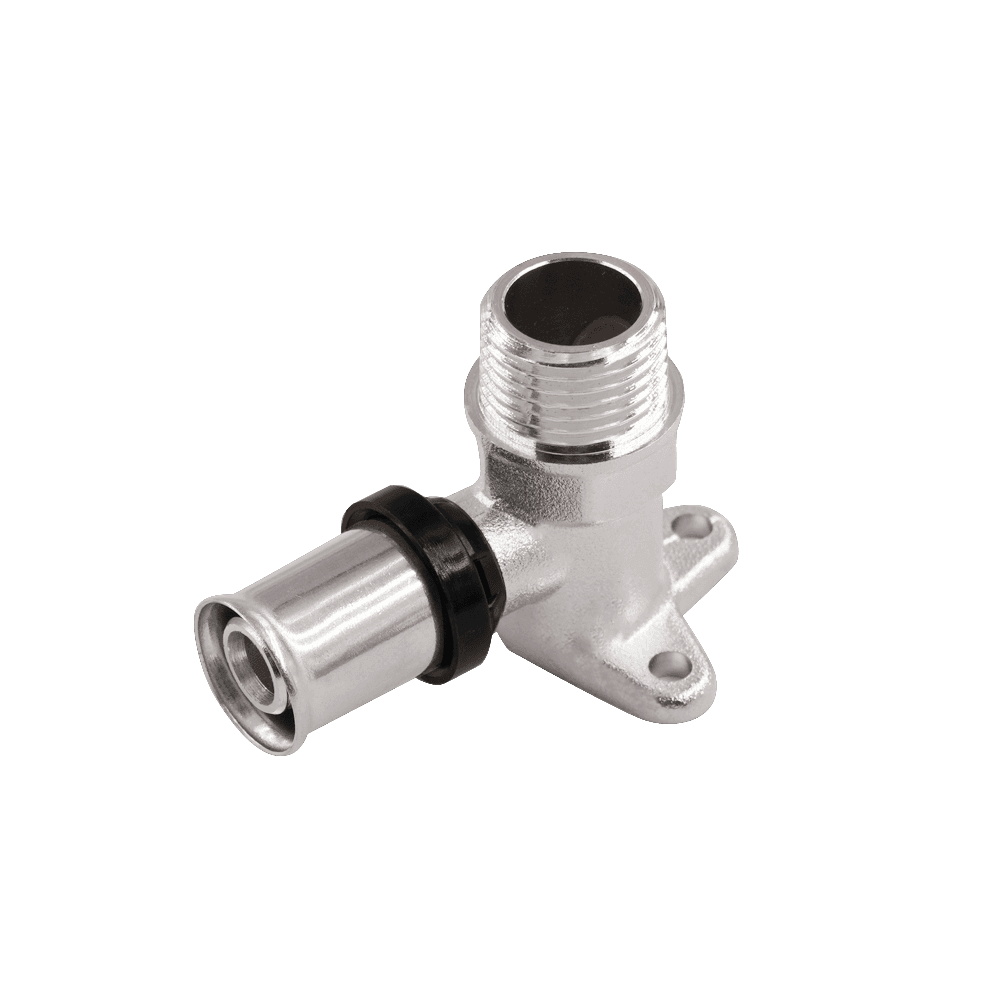 MLCP Press Fit Male Wall Plate Elbow