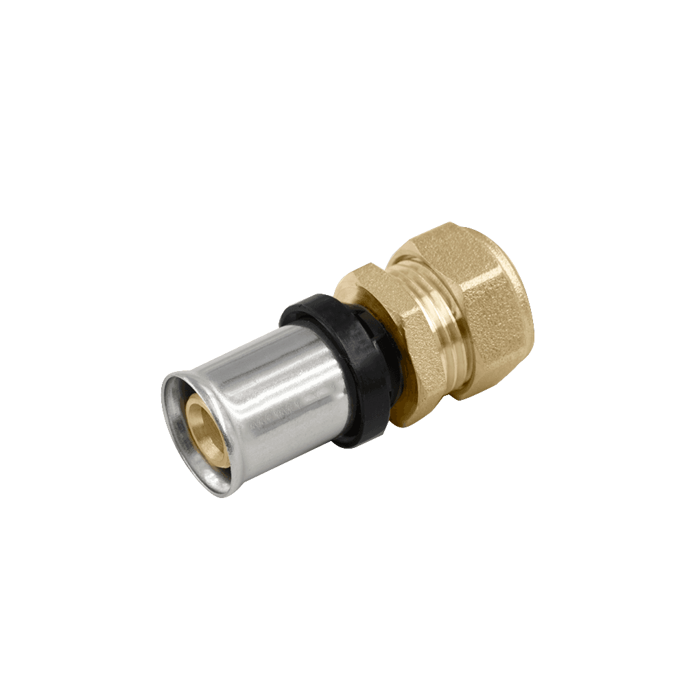MLCP Press Fit to Compression Straight Adaptor