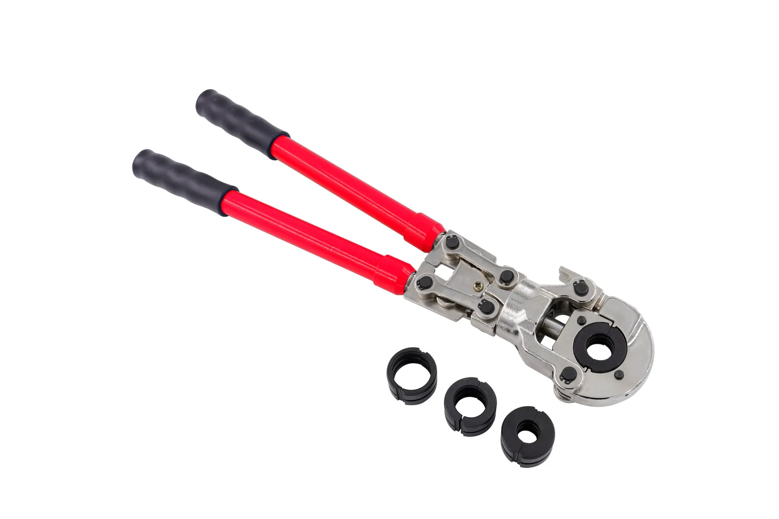 Manual M-Press Fitting Tool with 15mm, 22mm and 28mm Jaws - MLCP Press Tool Kit