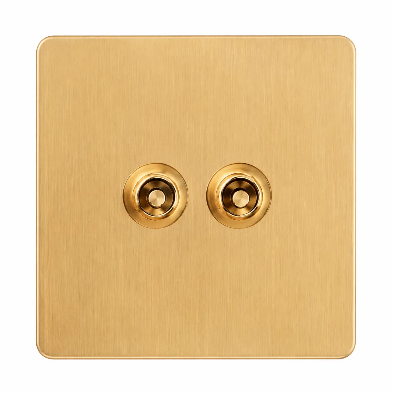 Brushed Gold Stainless Steel Toggle Light Switch