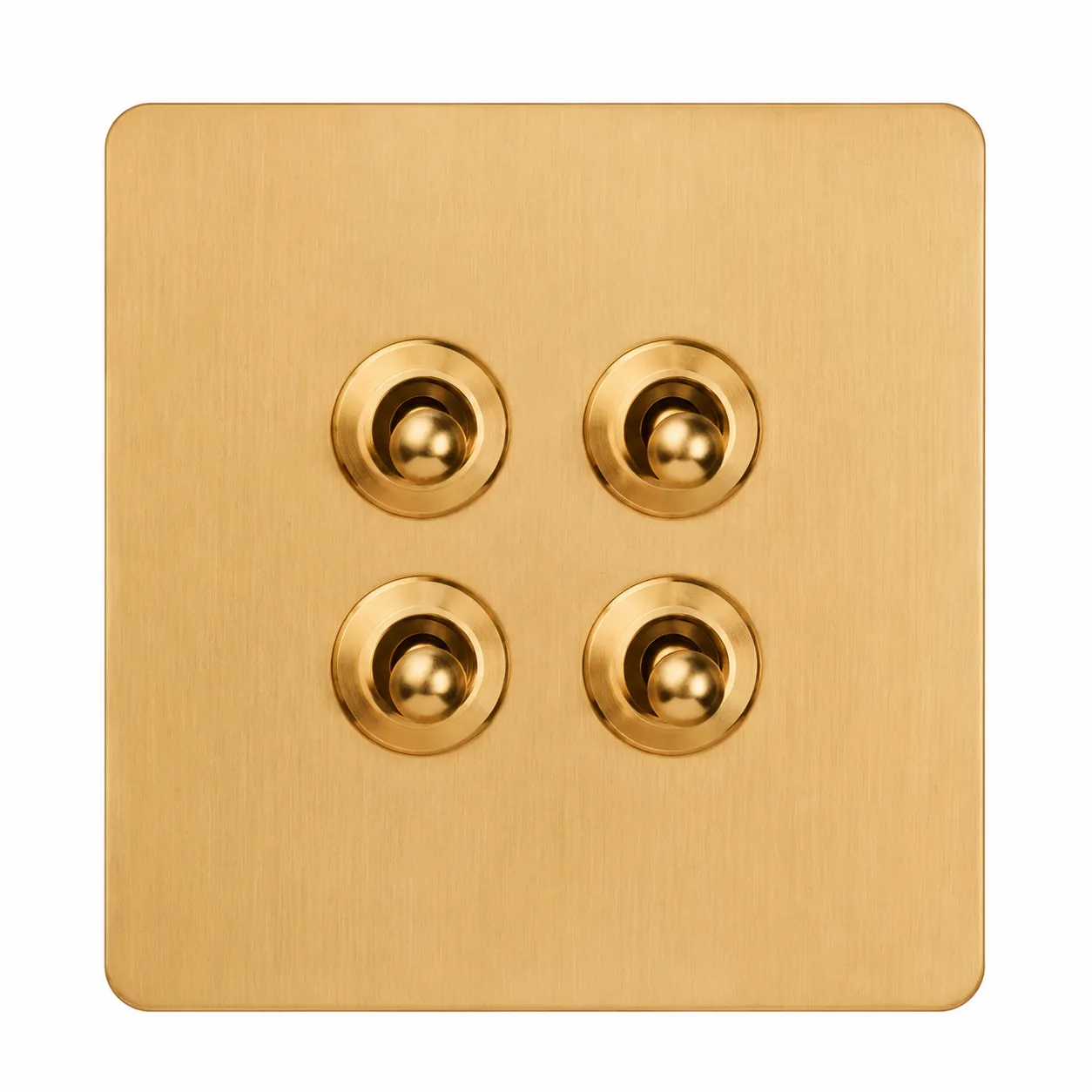 Brushed Gold Stainless Steel Toggle Light Switch