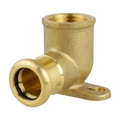 Copper M Profile Press Fit Water Wall Plate Elbow