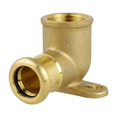 Copper M Profile Press Fit Water Wall Plate Elbow