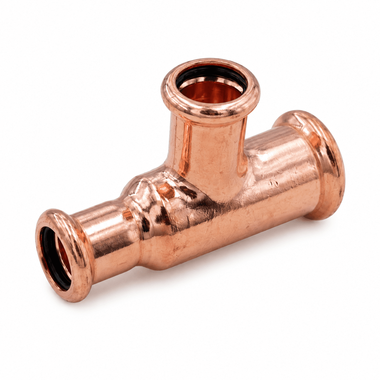 Copper M Profile Press Fit Water Reducing Tee
