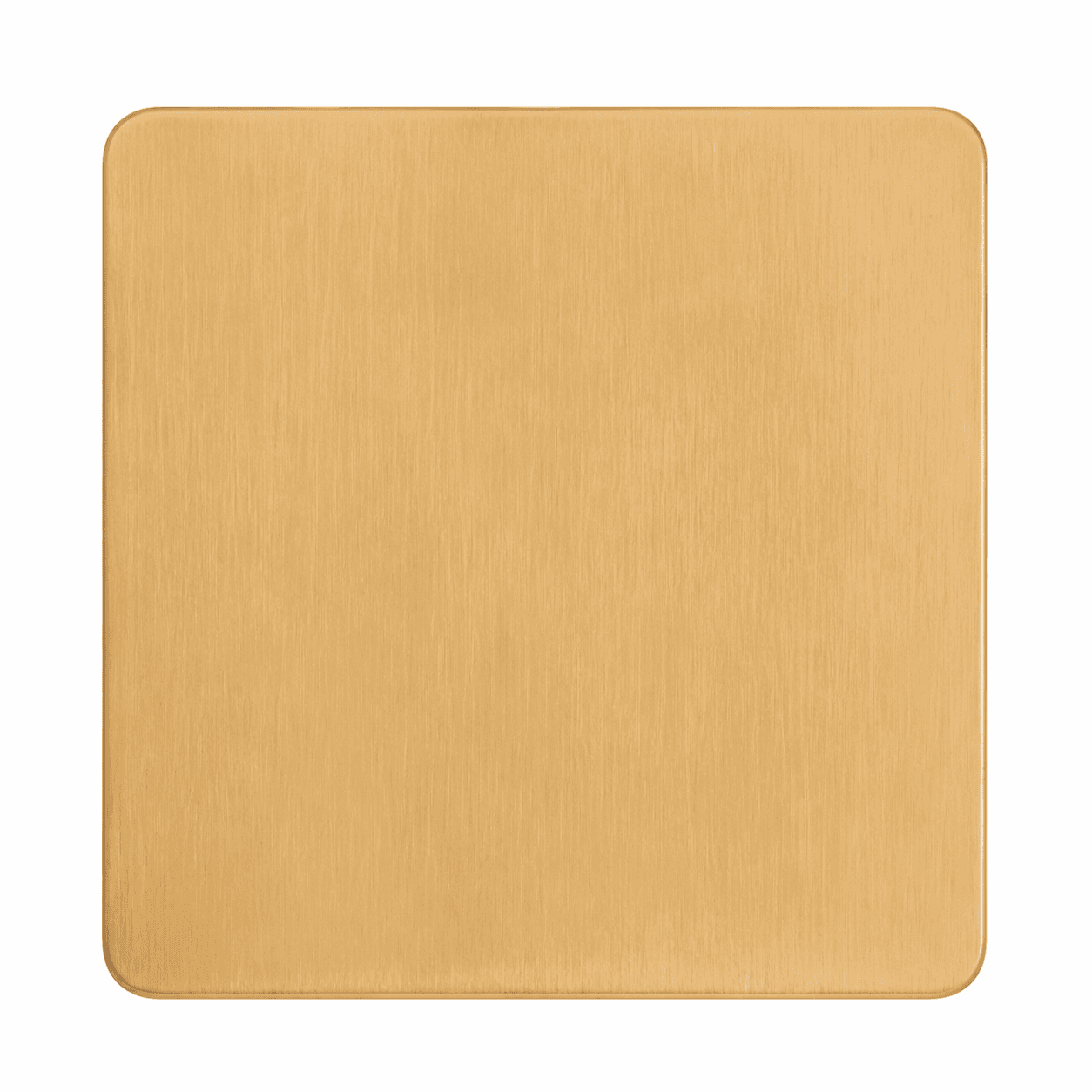 Brushed Gold Stainless Steel Blank Wall Plate