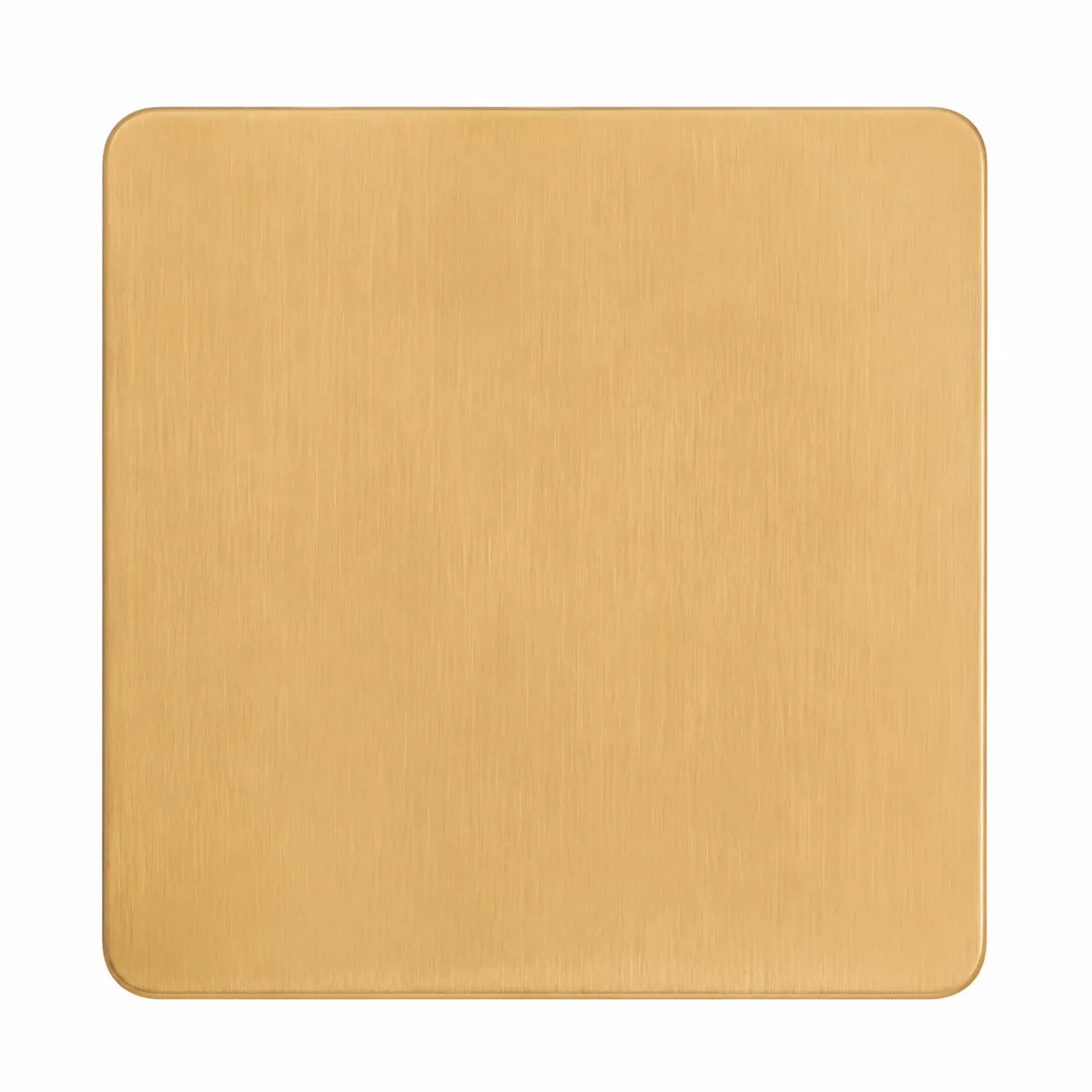 Brushed Gold Stainless Steel Blank Wall Plate