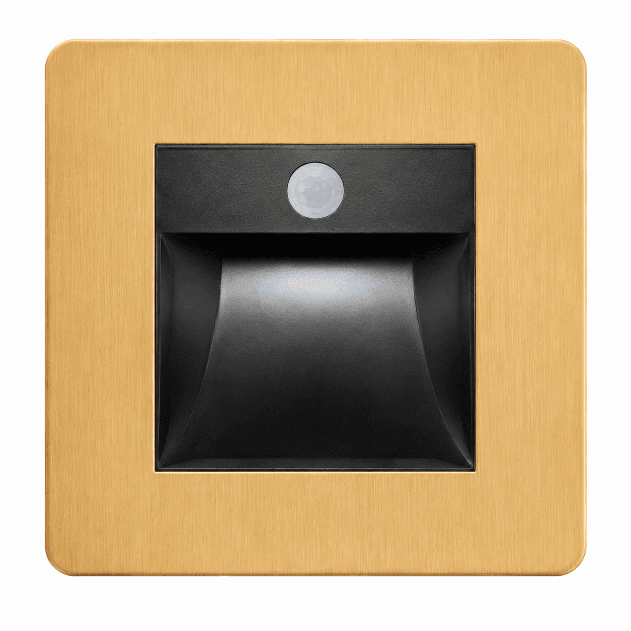 Brushed Gold Stainless Steel Human Motion Sensor Foot Light