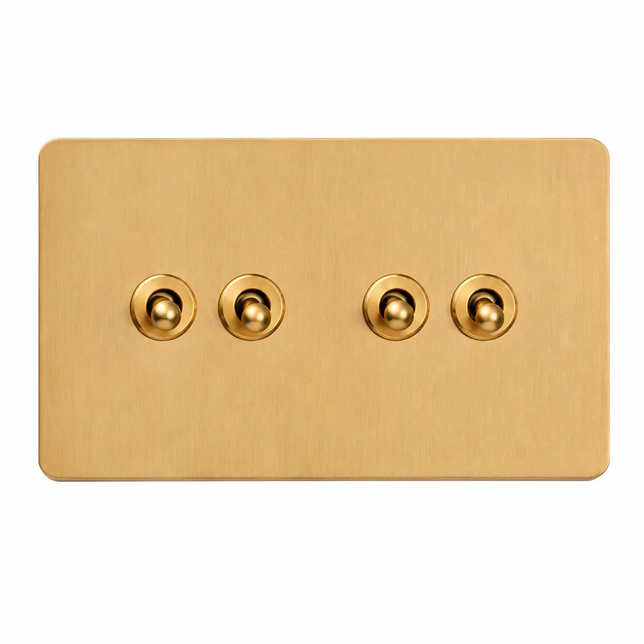 Brushed Gold Stainless Steel Toggle Light Switch