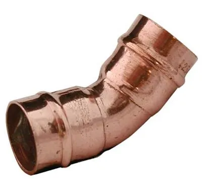 Solder Ring 45 Degree Elbow Copper Plumbing Pipe Fitting