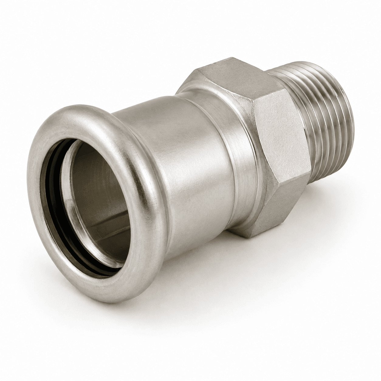 304 Stainless Steel Press Fit Male Threaded Adaptor