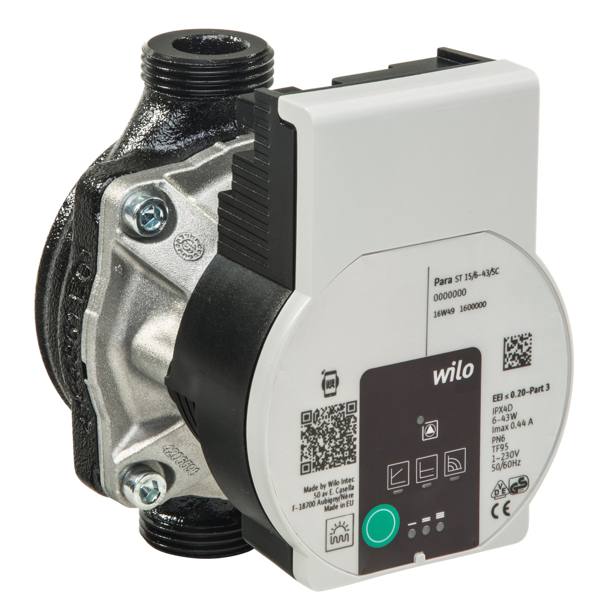 Wilo A Rated 6m Circulating Pump with Cable | MEP Stock