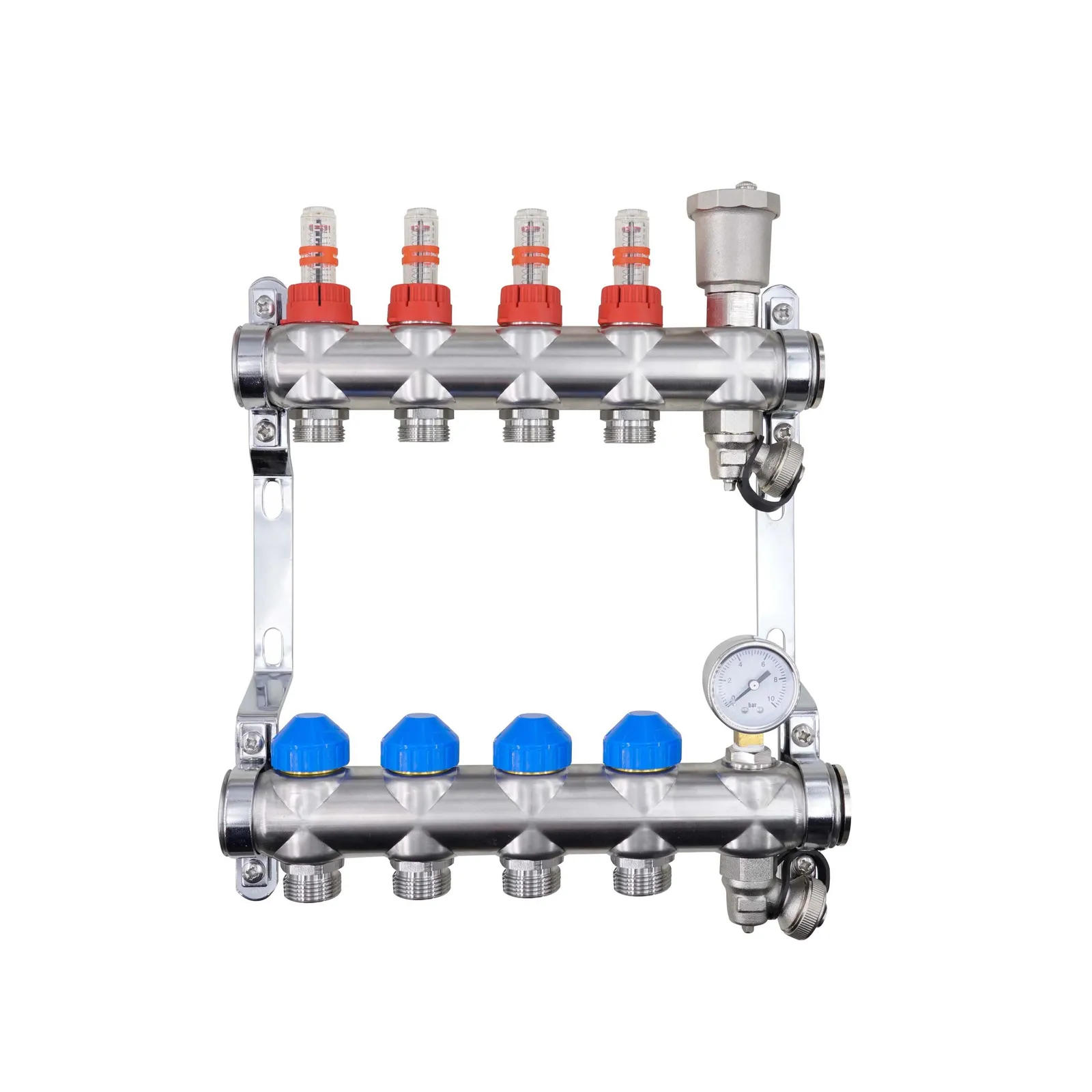 Auto-Balancing Stainless Steel Underfloor Heating Manifold