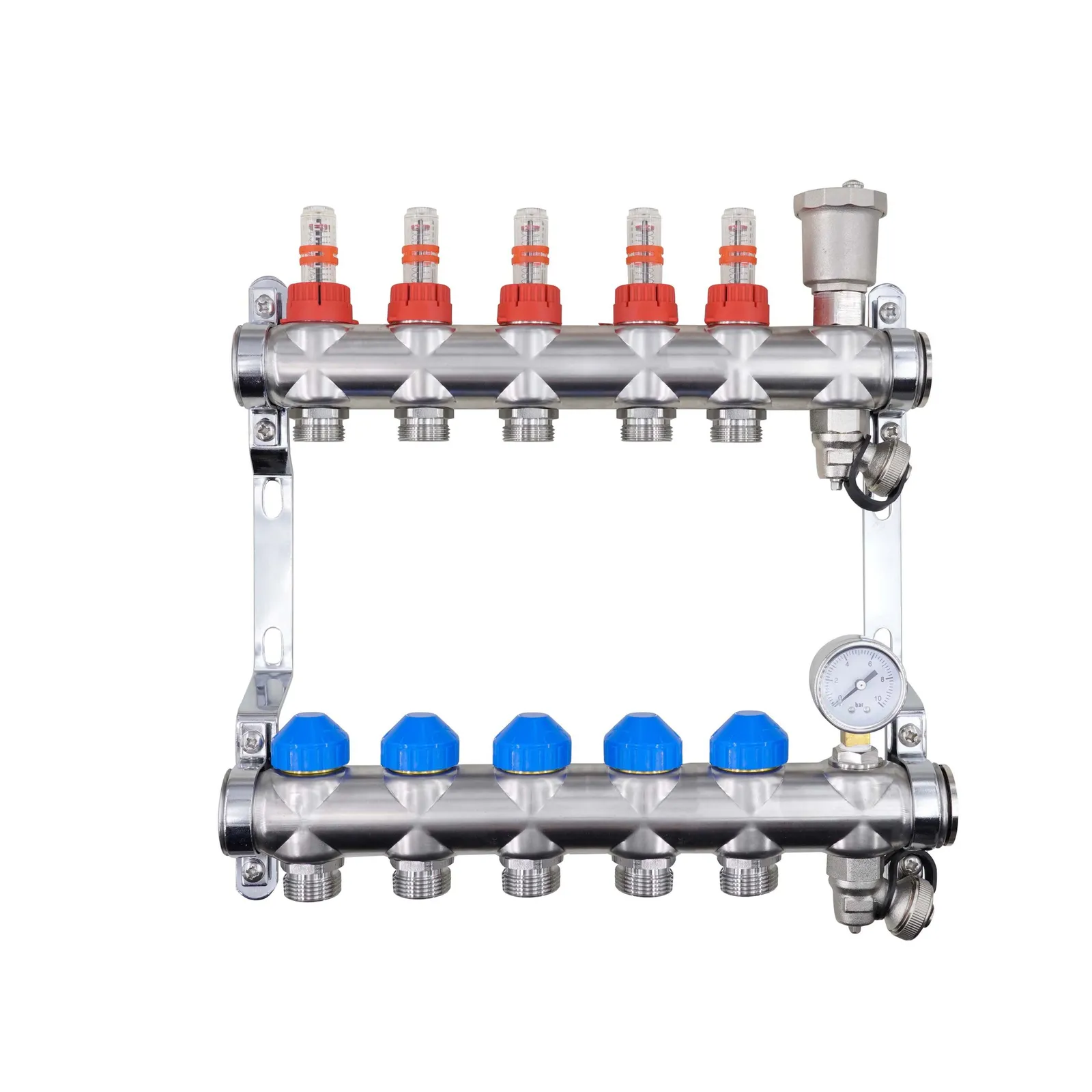 Auto-Balancing Stainless Steel Underfloor Heating Manifold