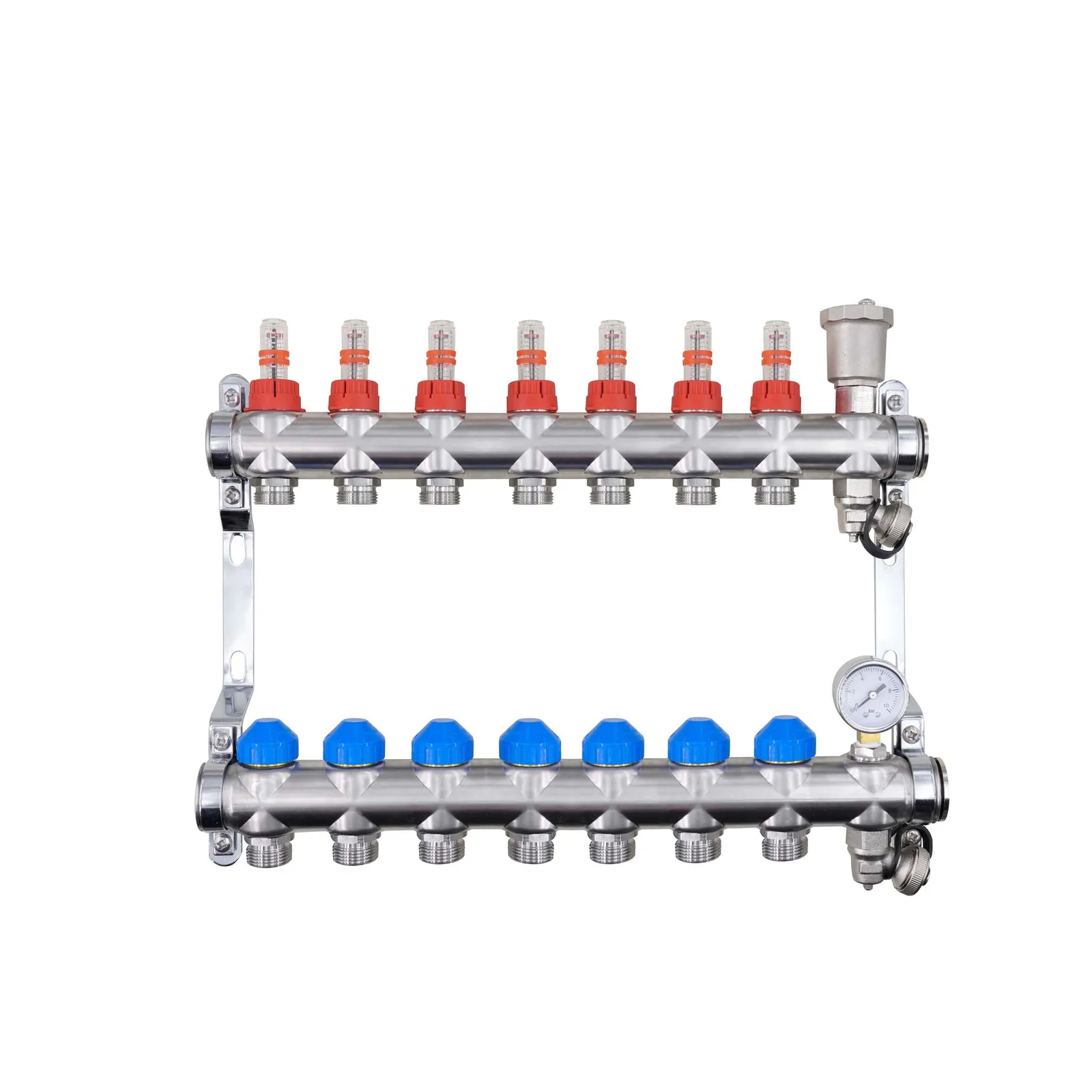 Auto-Balancing Stainless Steel Underfloor Heating Manifold
